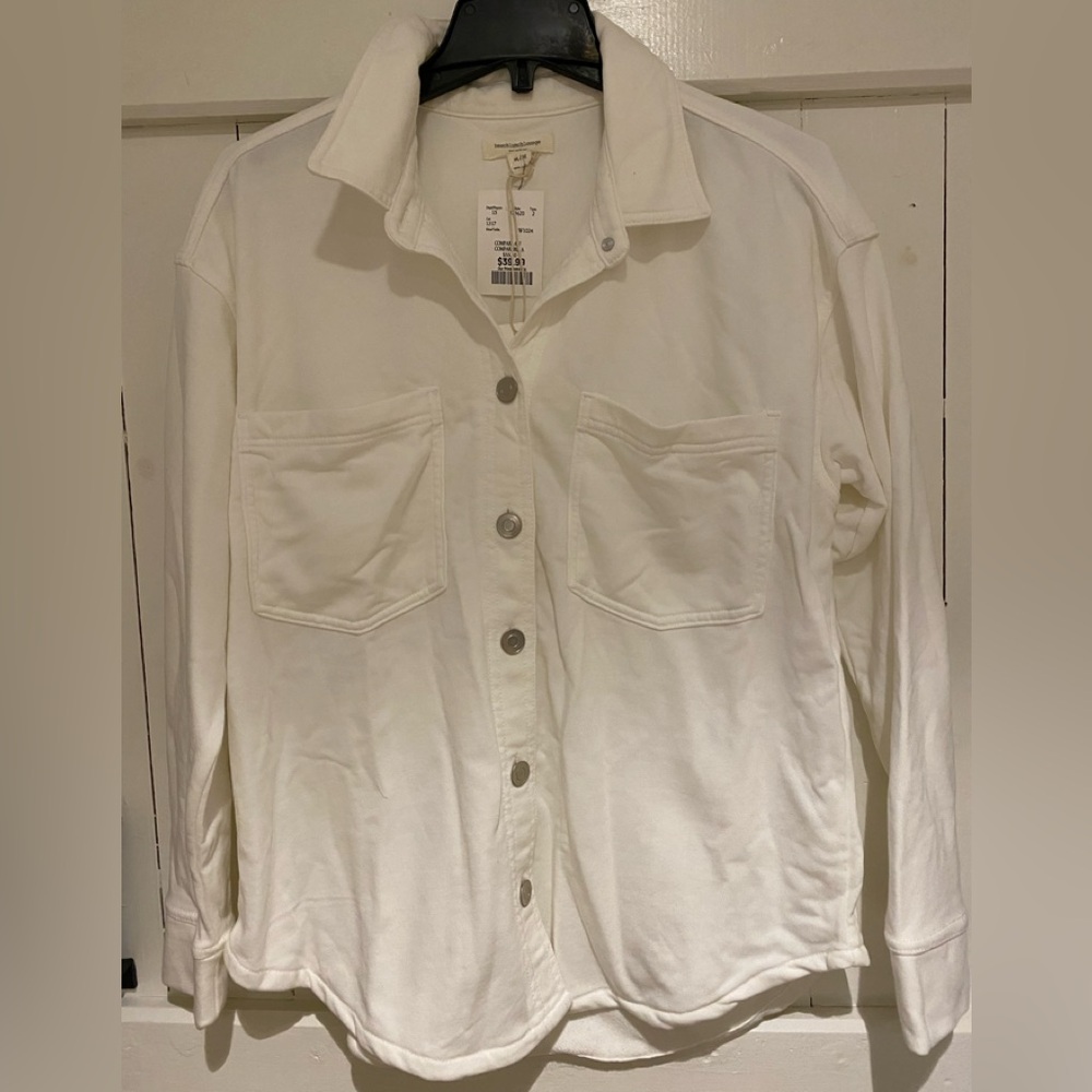White Beachlunchlounge Shirt Blouse Top SzM